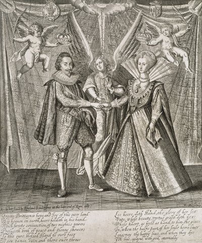 Celebration of the Marriage of James VI and I and Anne of Denmark engraved by the artist by Francis Delaram
